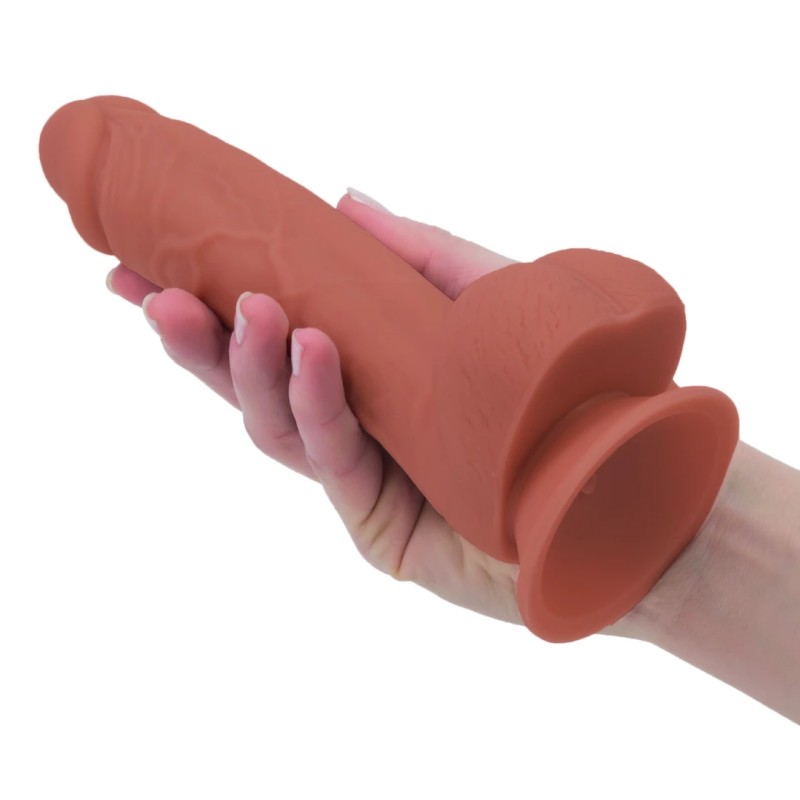 Addiction - Realistyczne Dildo Steven 19 cm Karmelowe